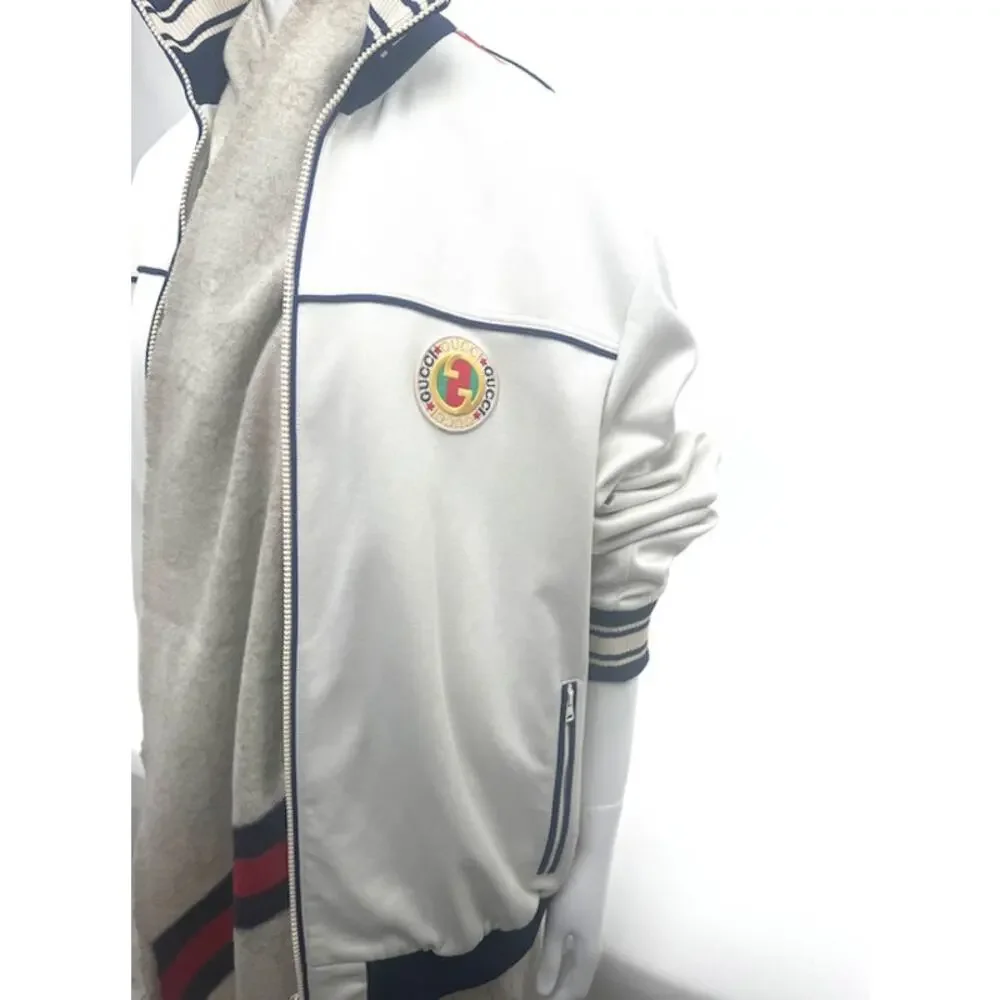 Gucci Interlocking G Technical Jersey Track Jacket NWT M Oversized